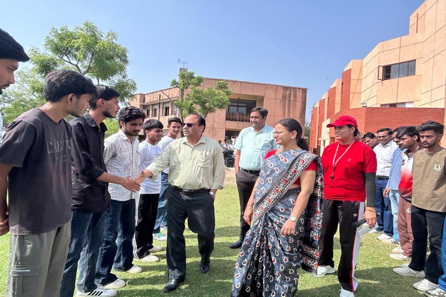 Sobhasaria College Celebrates Sports Day with Enthusiastic Student Participation